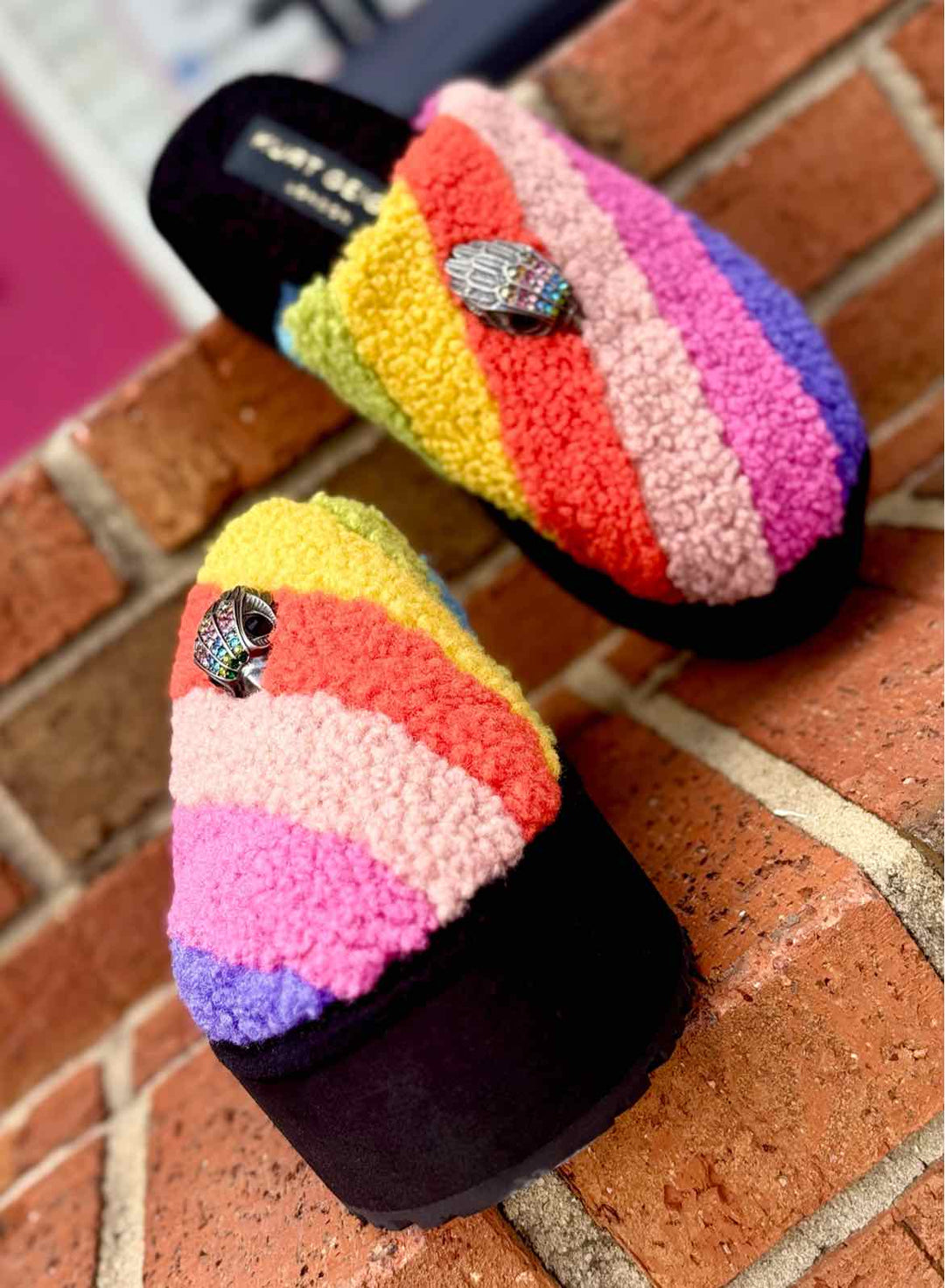 Shoe Size 38.5 Kurt Geiger Multi-Color Flats