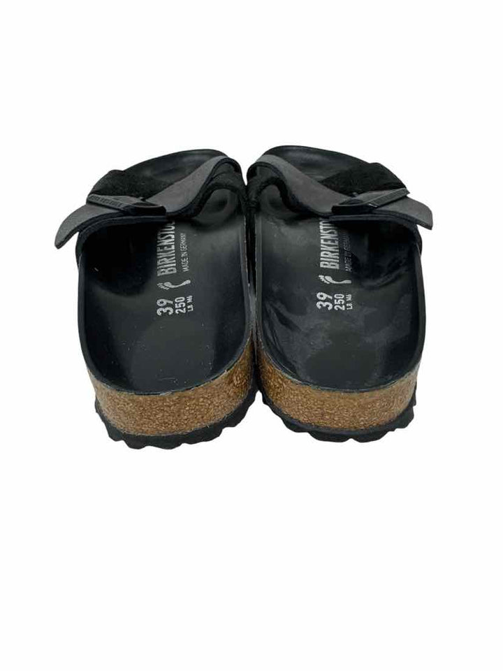 Shoe Size 39 Birkenstock Black Suede Sandals
