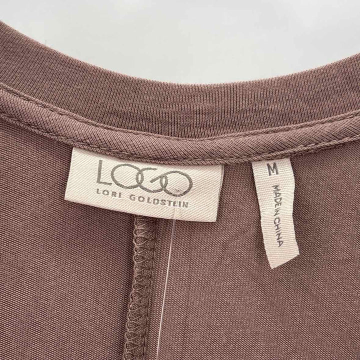 Size M LOGO Taupe Knit Shirt