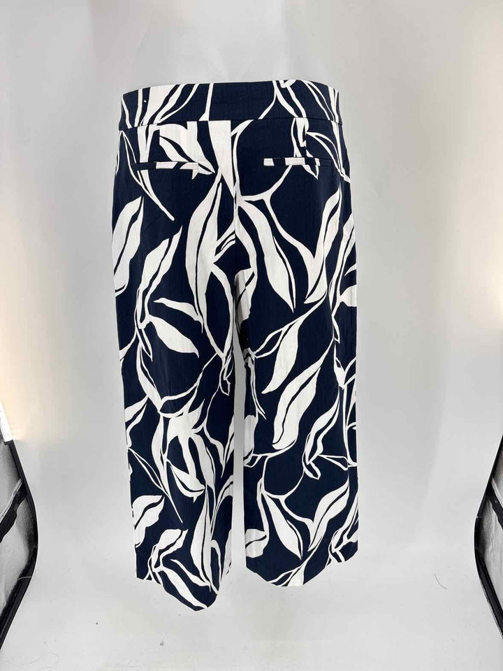 Size 8 Chico's Navy Print Pants