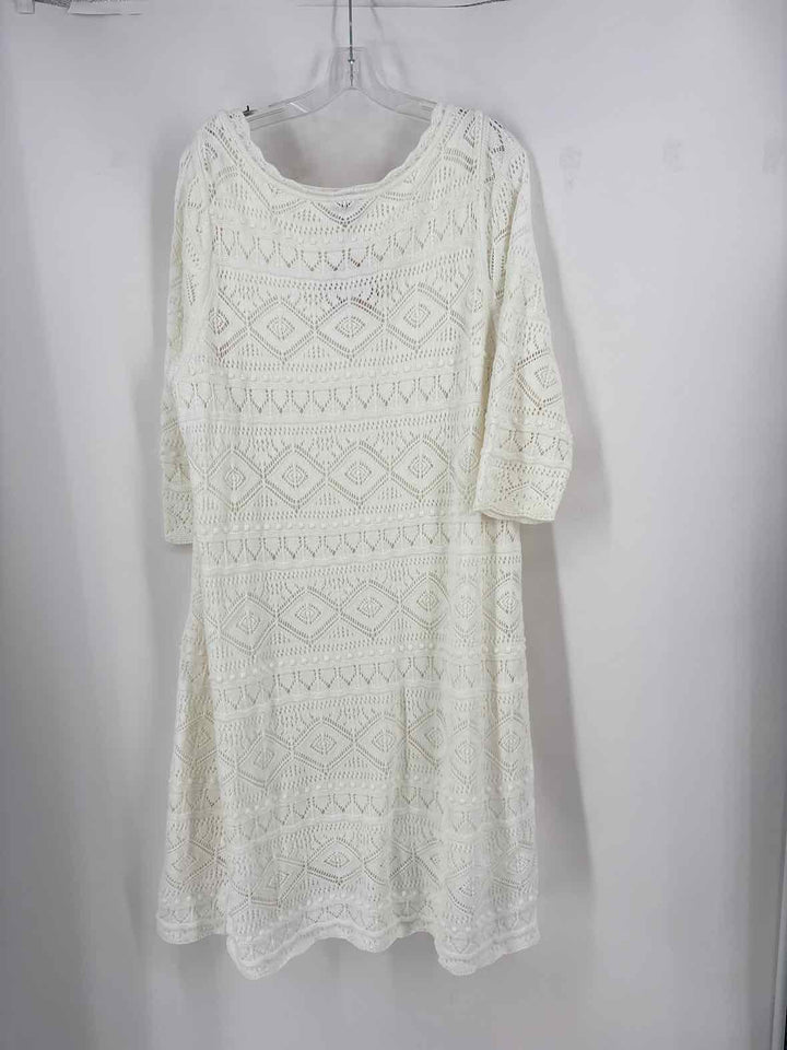 Size 2X Talbots White Dress