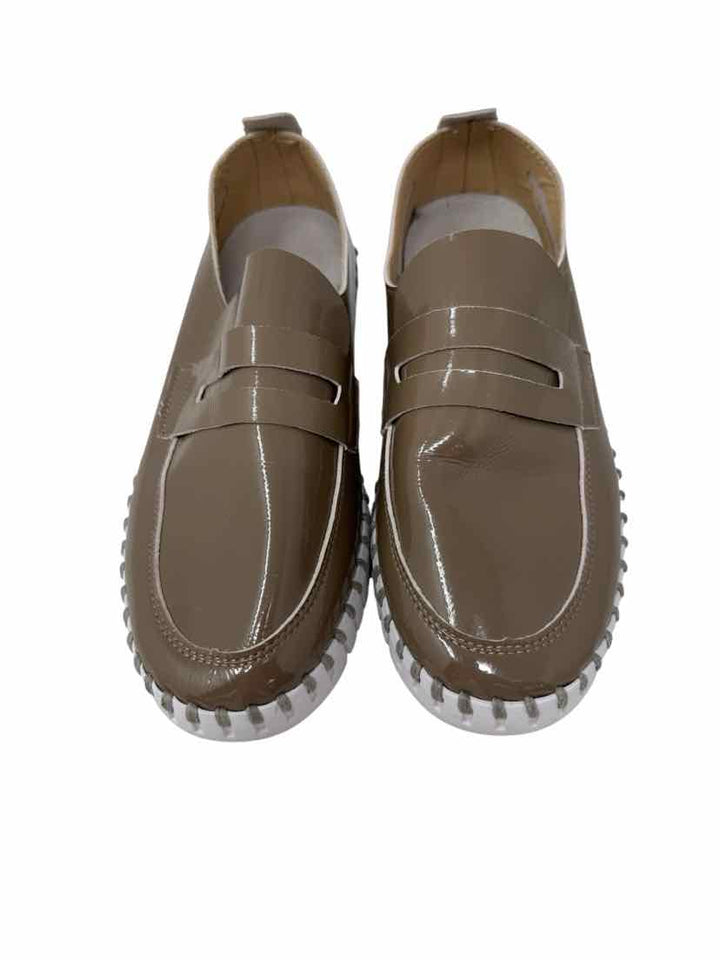 Shoe Size 38 ILSE JACOBSEN Brown PATENT Loafers