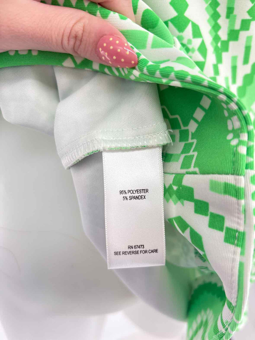 Size 12 Green Print Dress