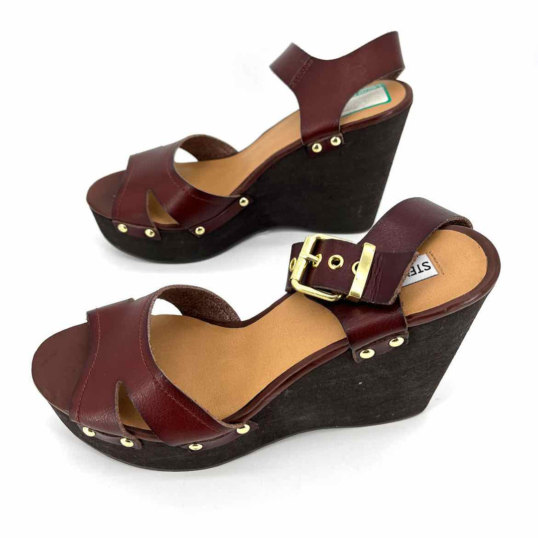 Shoe Size 11 Steve Madden Burgundy Sandals
