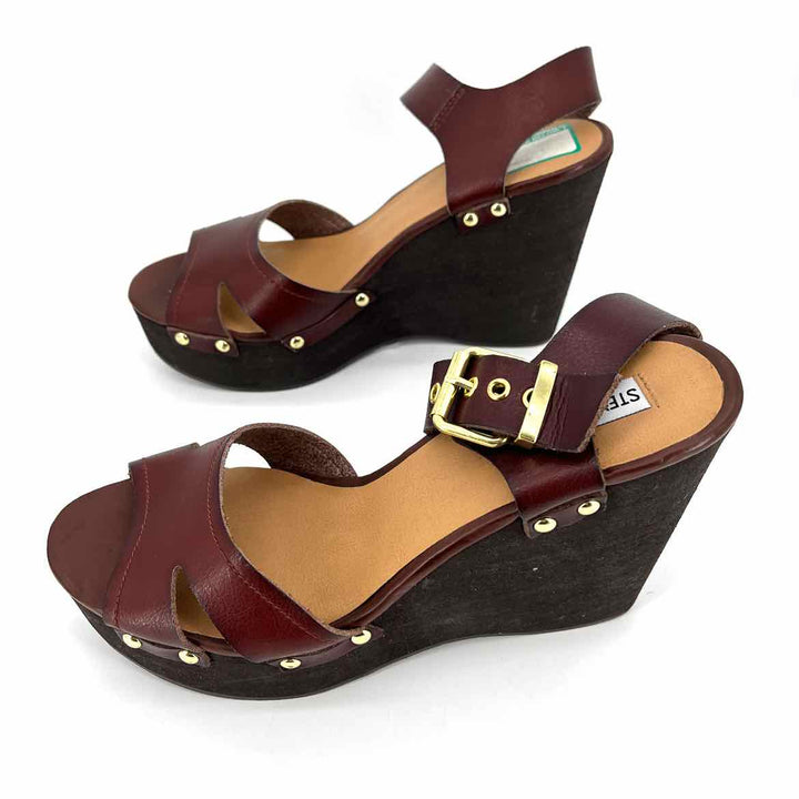 Shoe Size 11 Steve Madden Burgundy Sandals