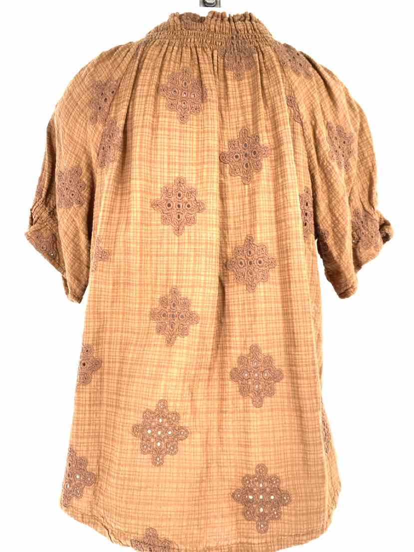 Size L DEMOCRACY Brown Shirt
