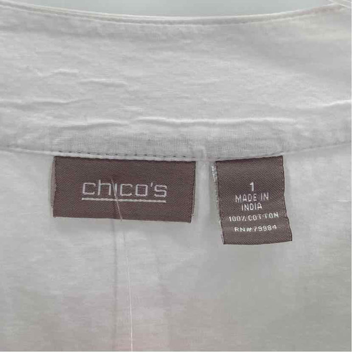 Size S Chico's White Shirt