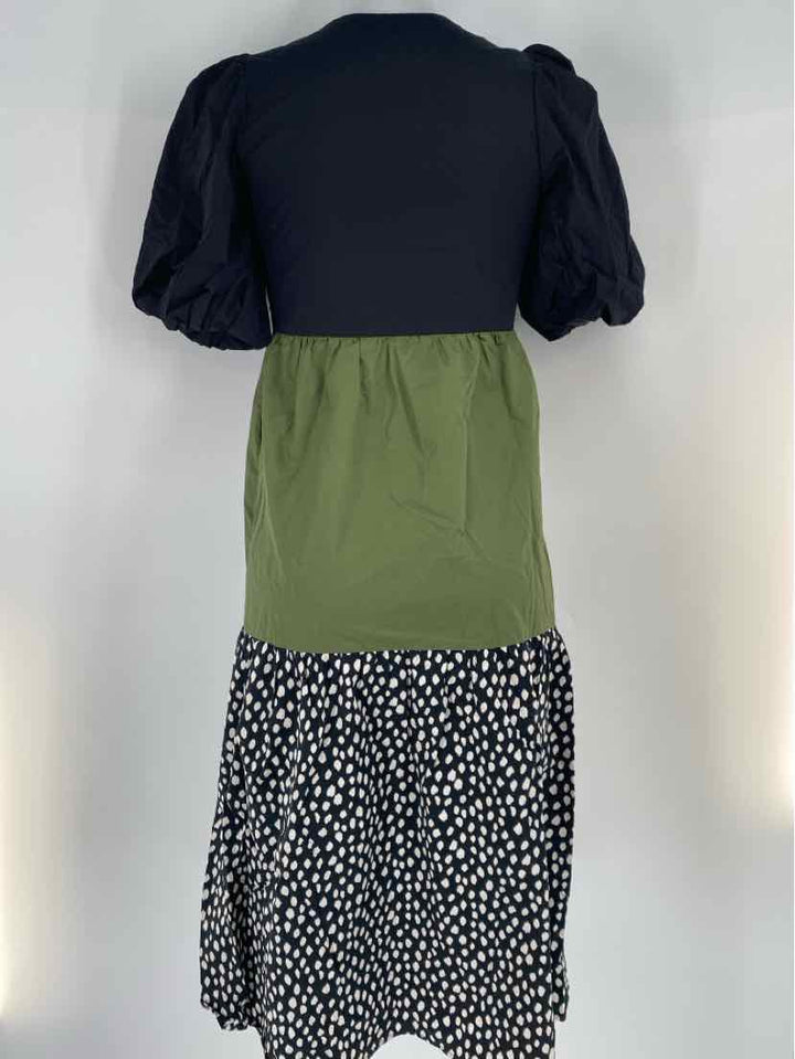 Size XXS CROSBY Green Print Dress