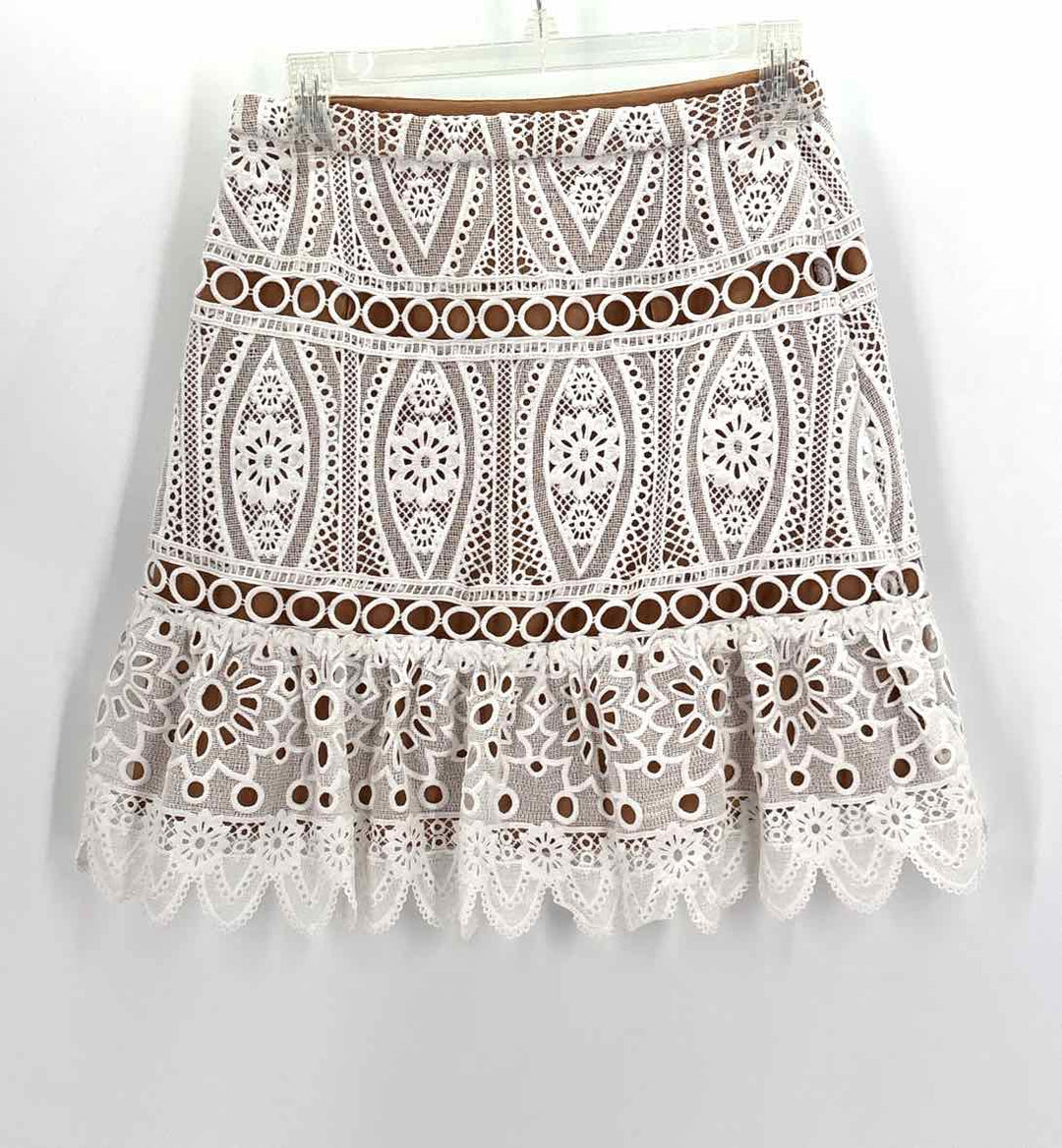 Size 0 Michael Kors White Lace Skirt