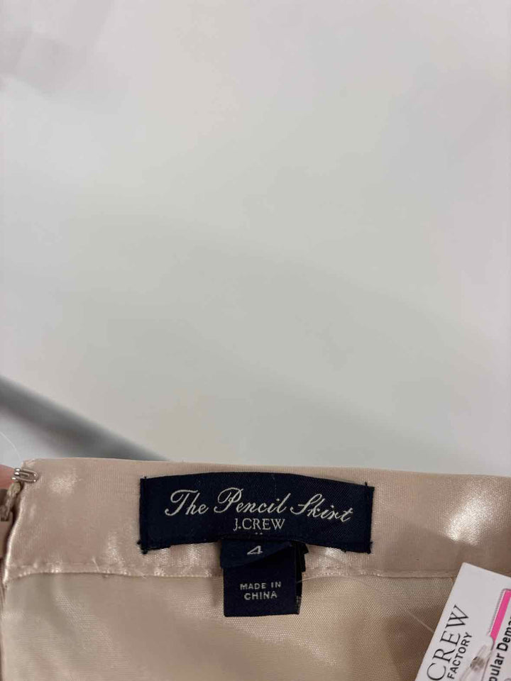 Size 4 J Crew Gold Skirt
