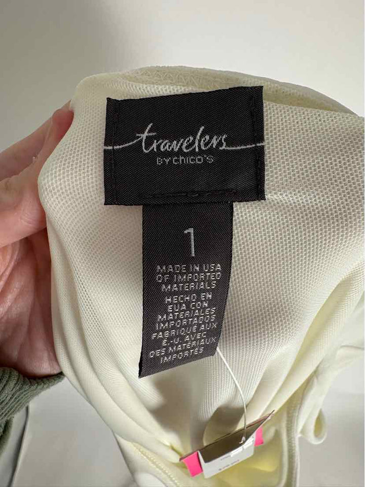 Size M Chico's Ivory Shirt