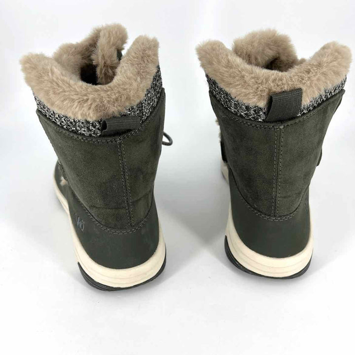 Shoe Size 9 RYKA Olive Knit Faux Fur Boots
