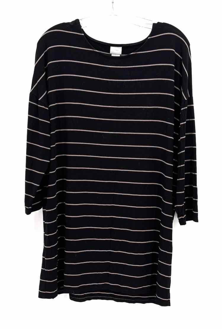 Size L Chico's Black Cotton Shirt