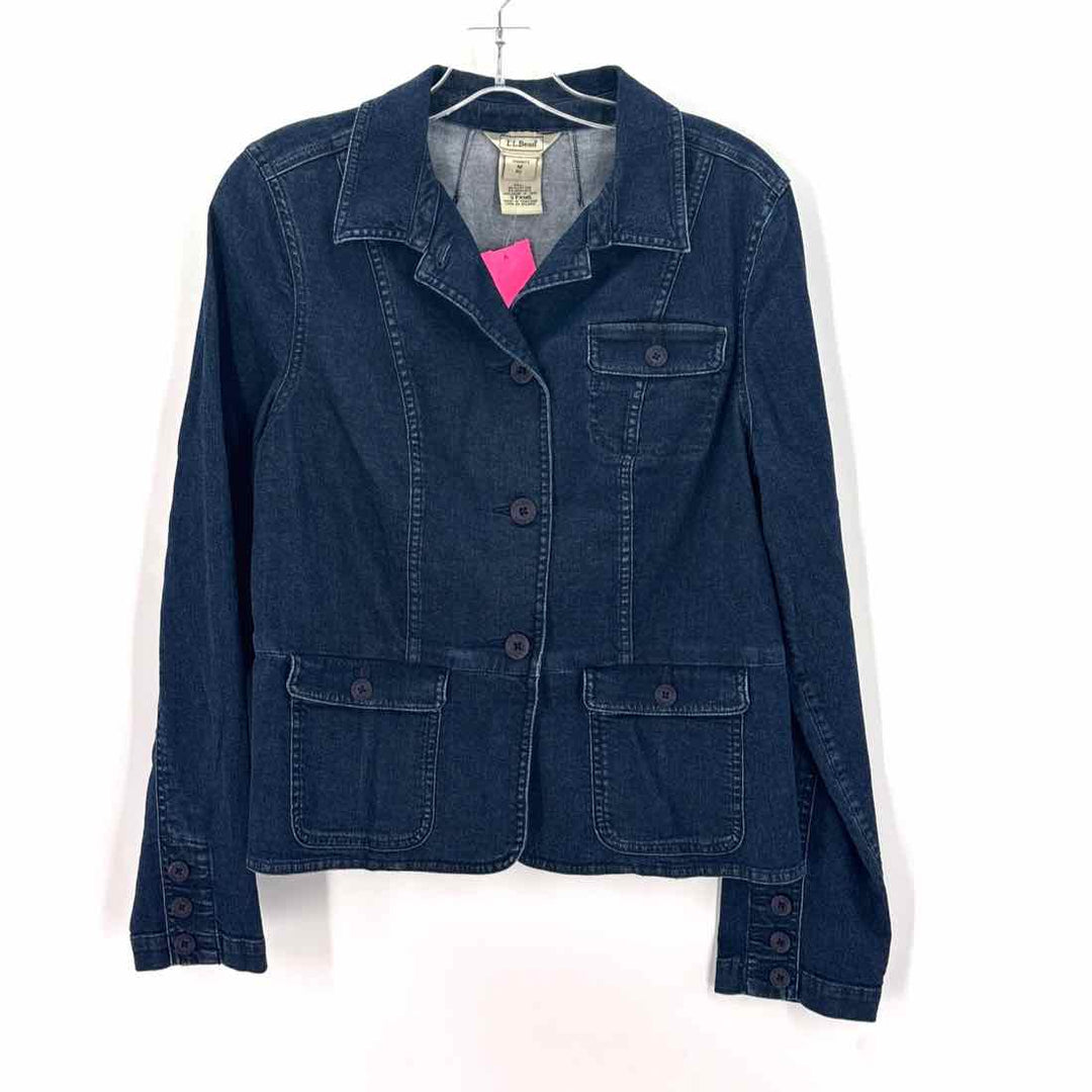 Size M LL BEAN Navy Denim Jacket