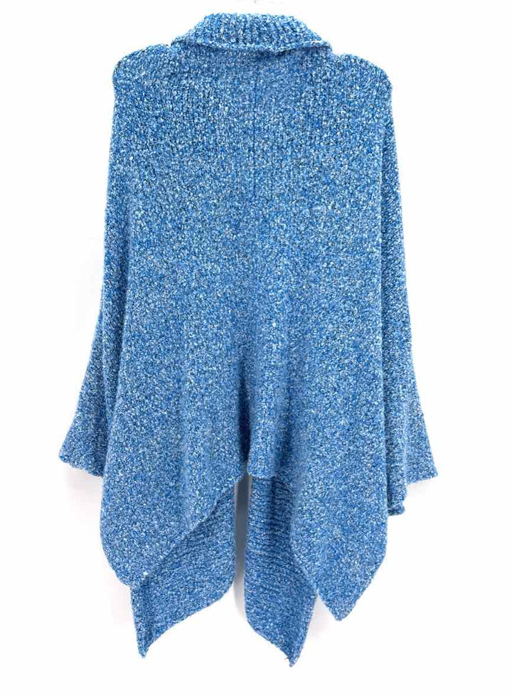 Size L FREE PEOPLE Blue Knit Sweater