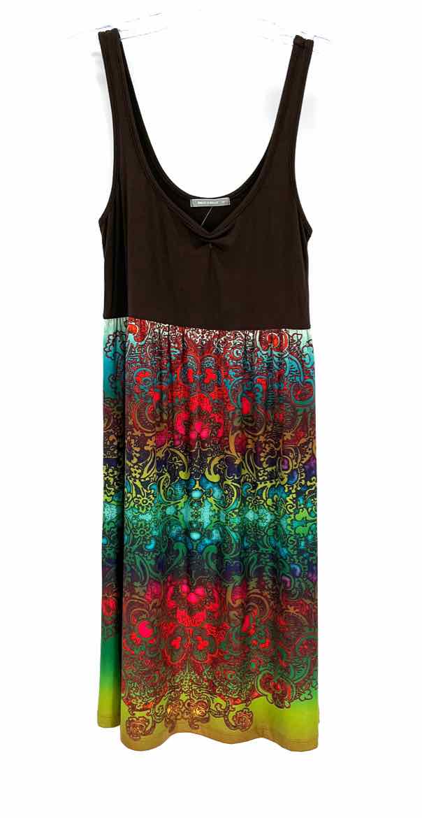 Size S NALLY & MILLIE Brown Dress