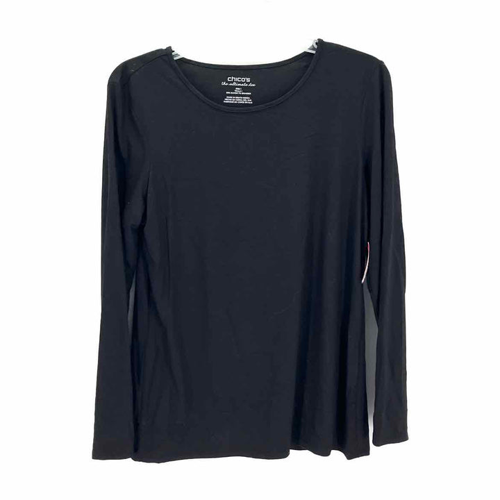 Size M Chico's Black Cotton Shirt