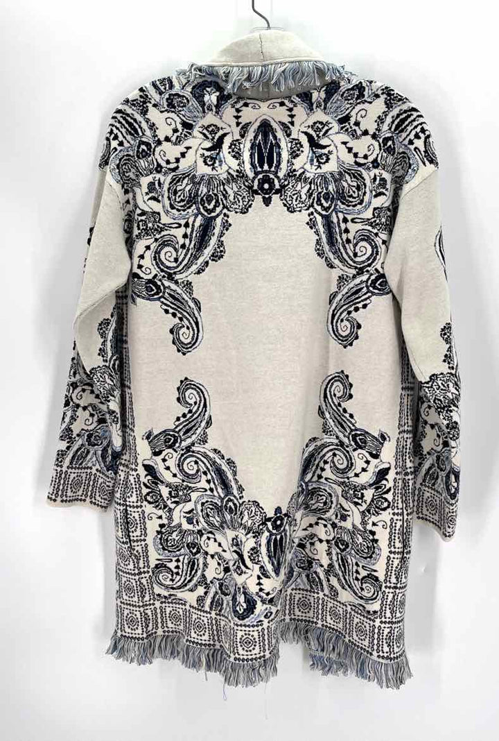Size S Chico's Cream Knit Jacket