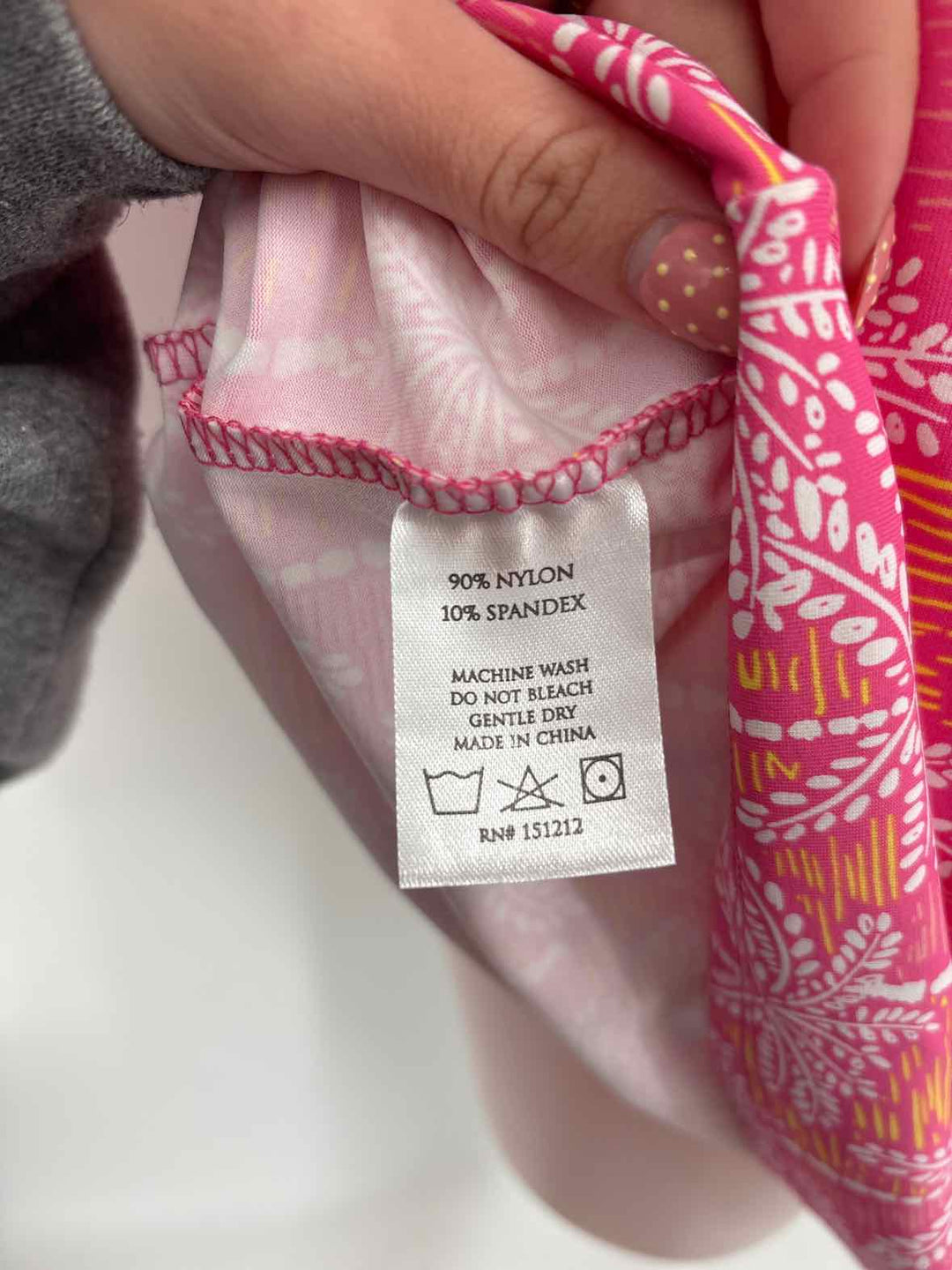 Size L PINK PRINT Dress