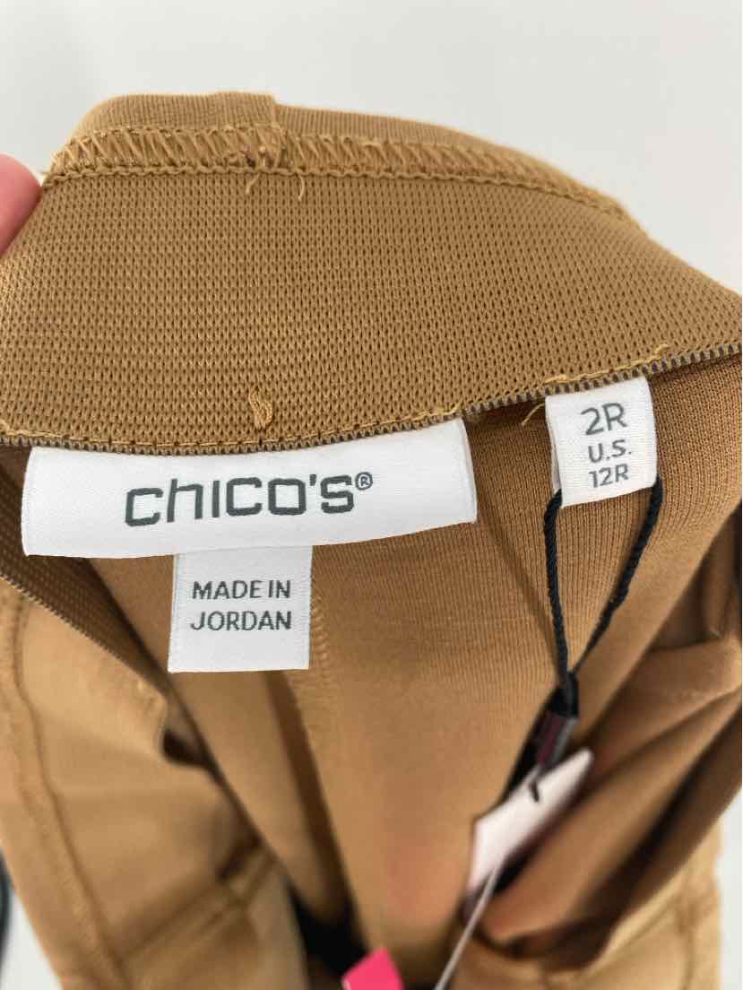 Size 12 Chico's Tan Pants