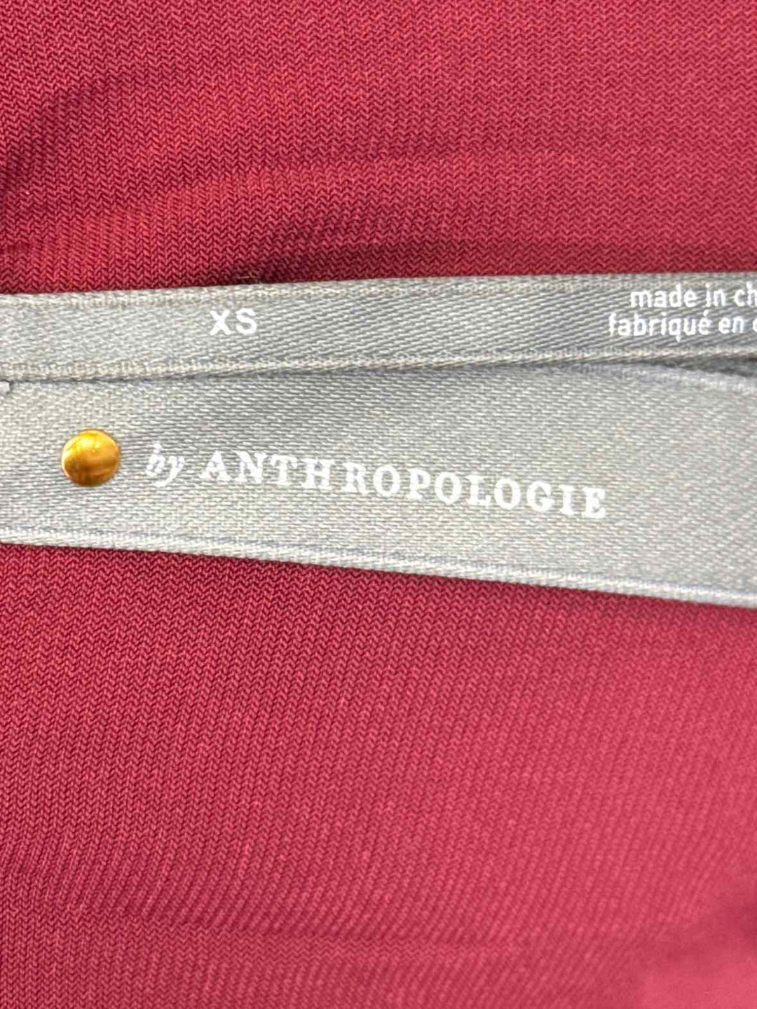 Size XS Anthropologie Wine Shirt
