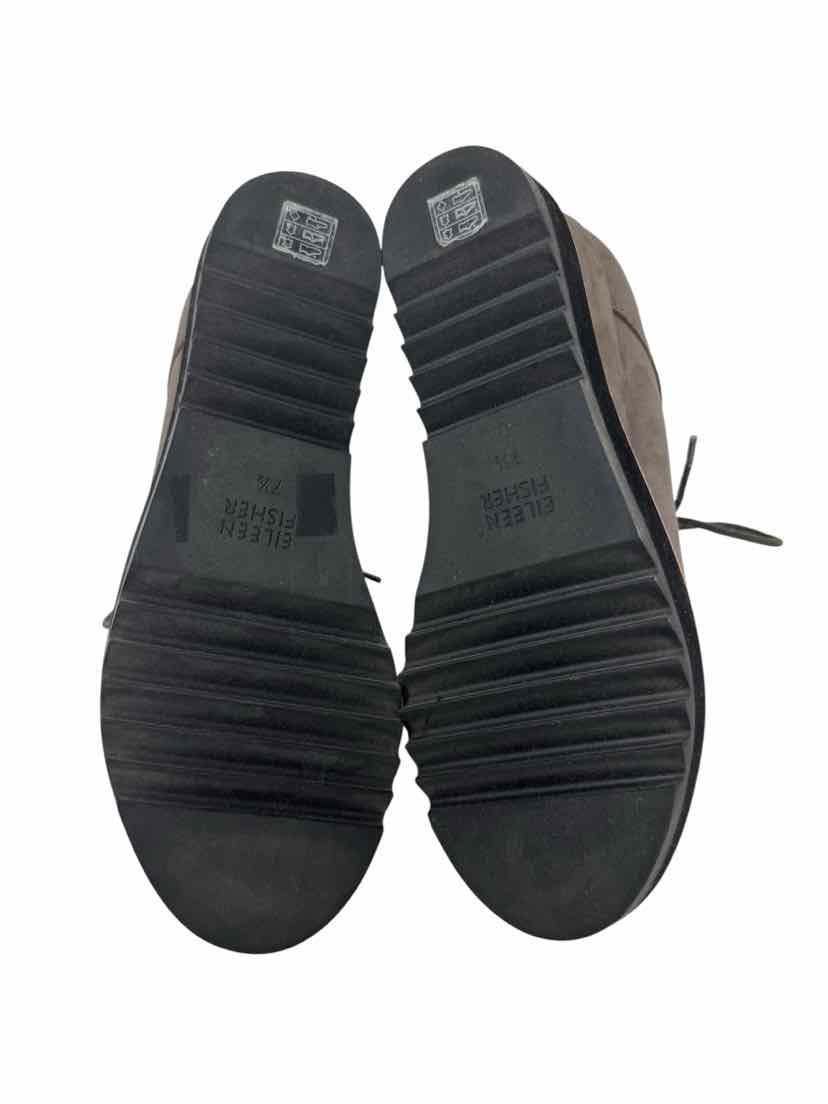 Shoe Size 7.5 Eileen Fisher Gray Suede Boots