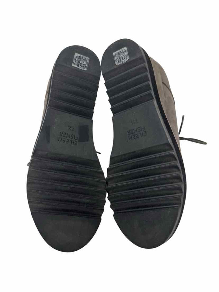 Shoe Size 7.5 Eileen Fisher Gray Suede Boots