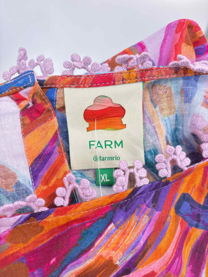 Size XL FARM RIO Purple Shirt