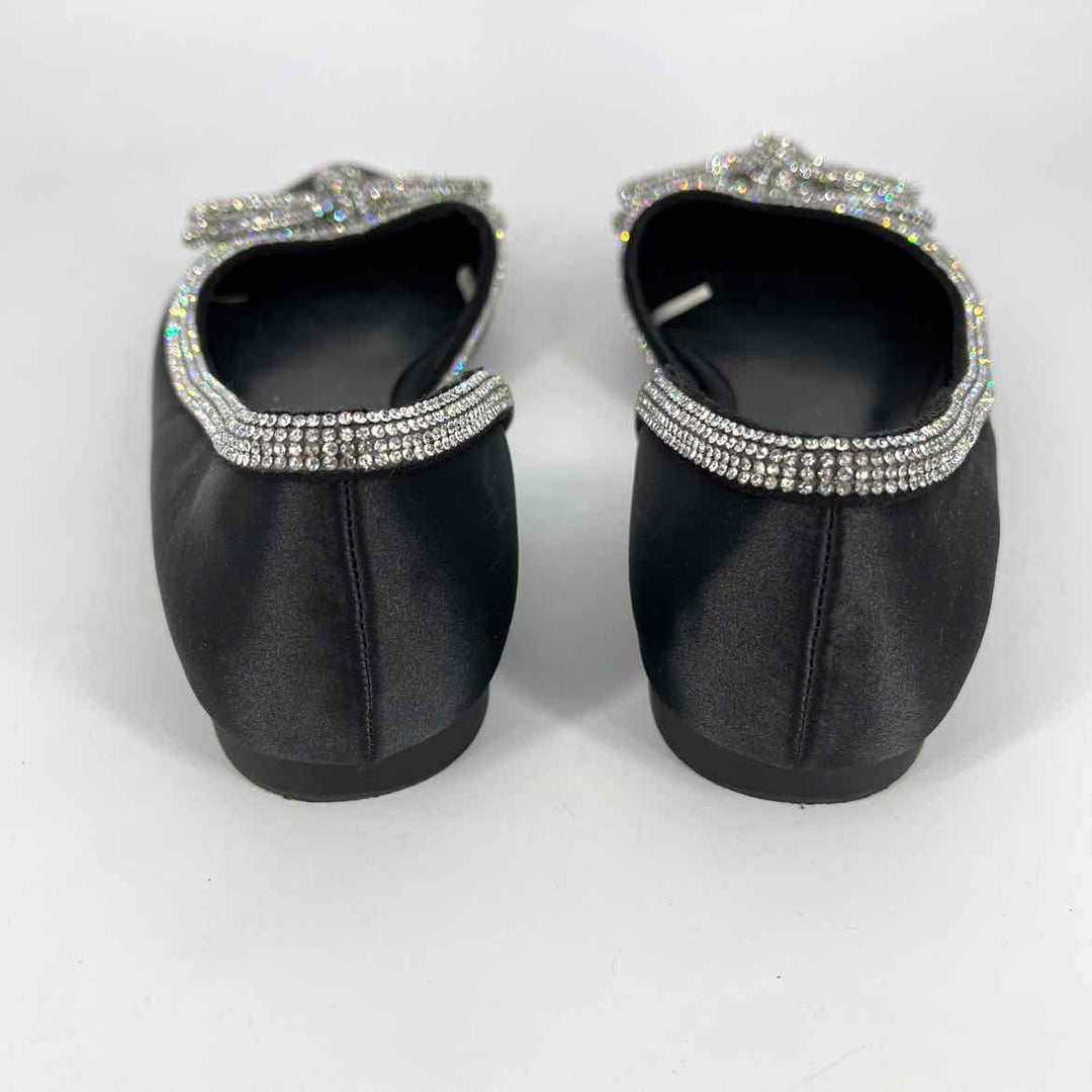 Shoe Size 8.5 A NEW DAY Black Rhinestone Flats