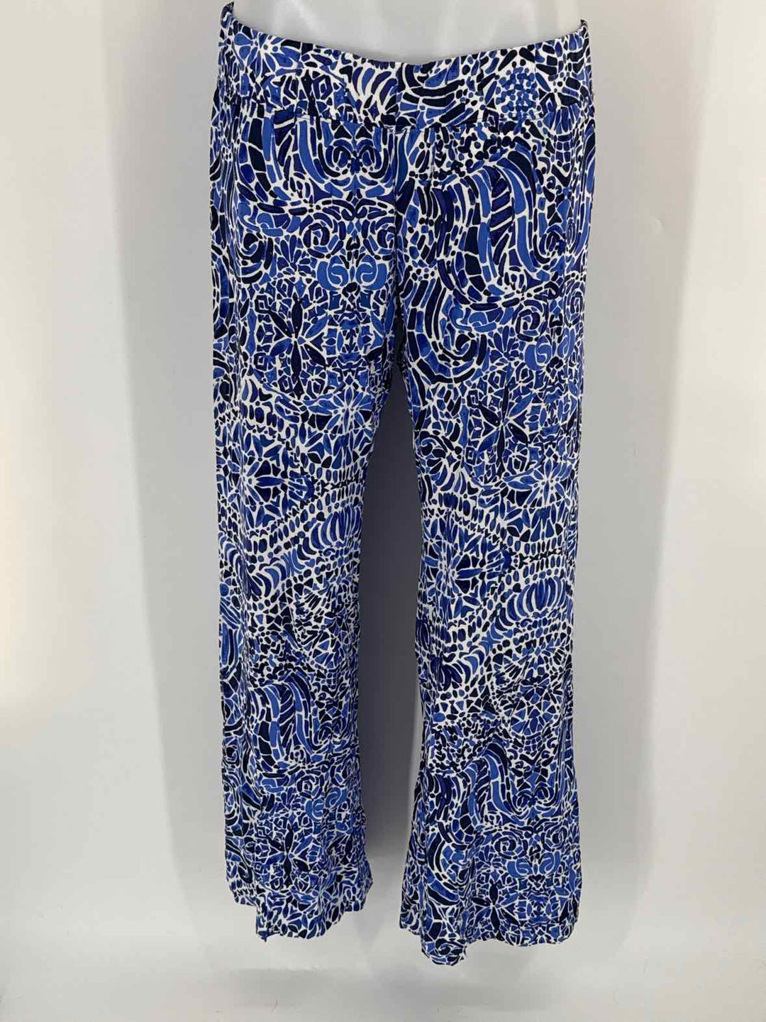 Size M Lilly Pulitzer Blue Print Pants