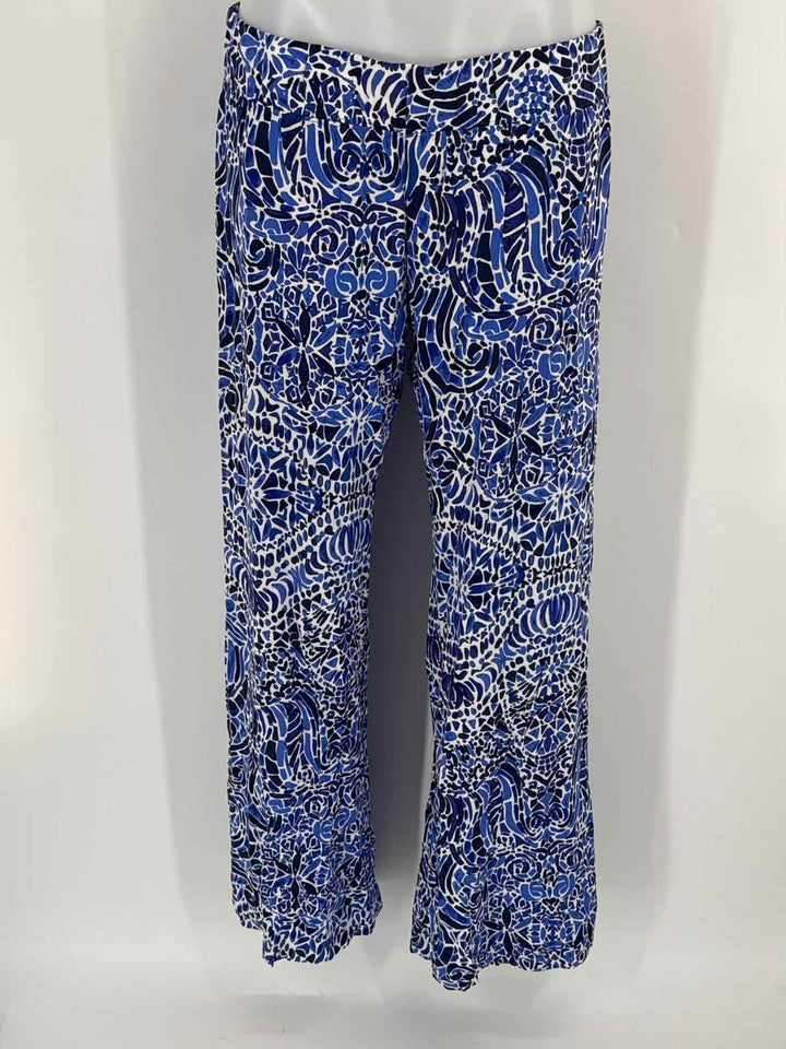 Size M Lilly Pulitzer Blue Print Pants