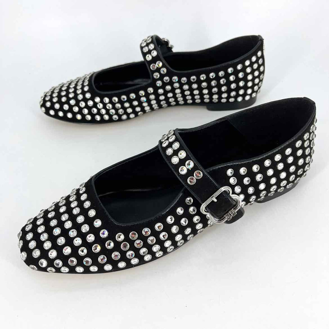 Shoe Size 8 Sam Edeleman Black Suede Flats