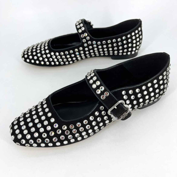 Shoe Size 8 Sam Edeleman Black Suede Flats