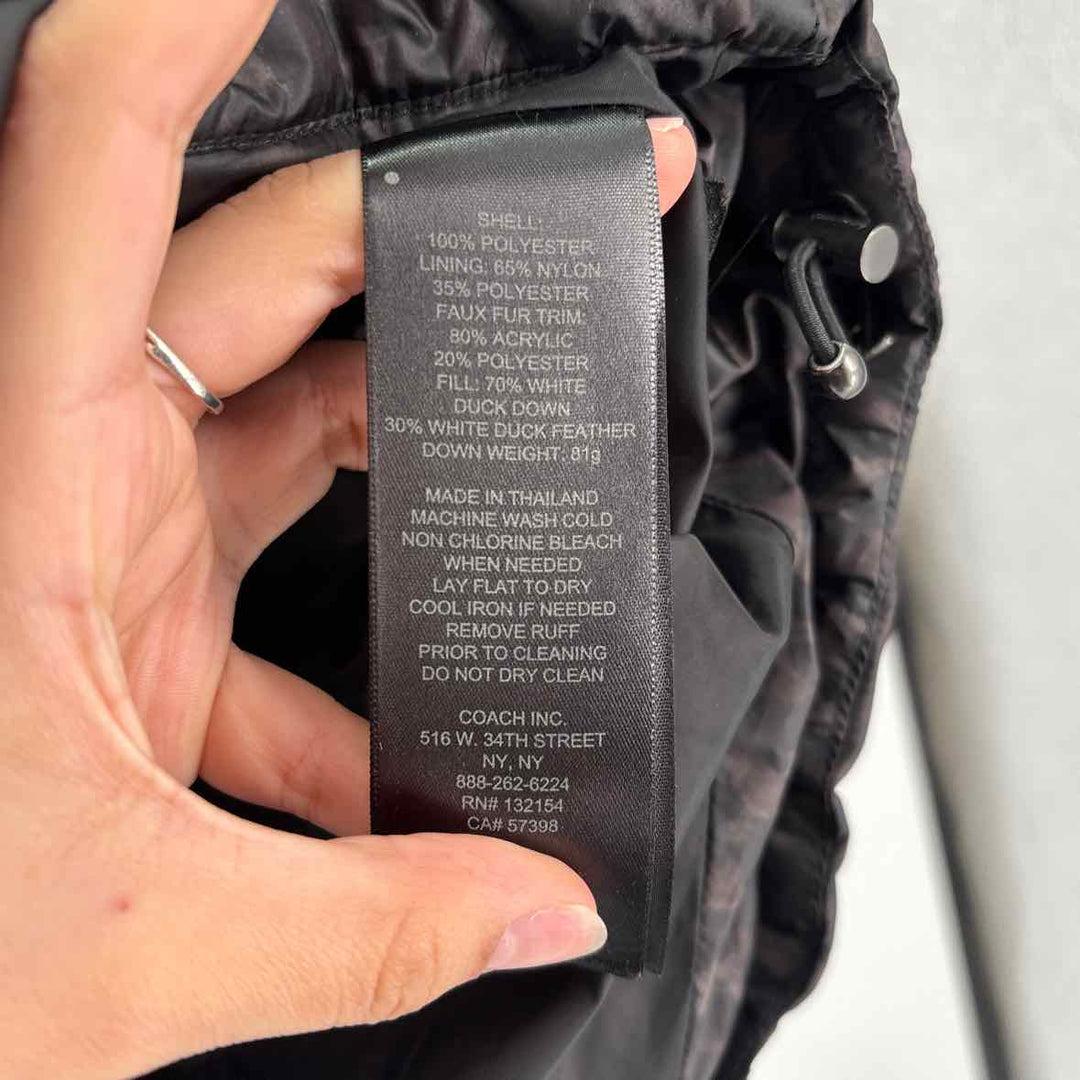 Size S Coach Black Nylon Vest