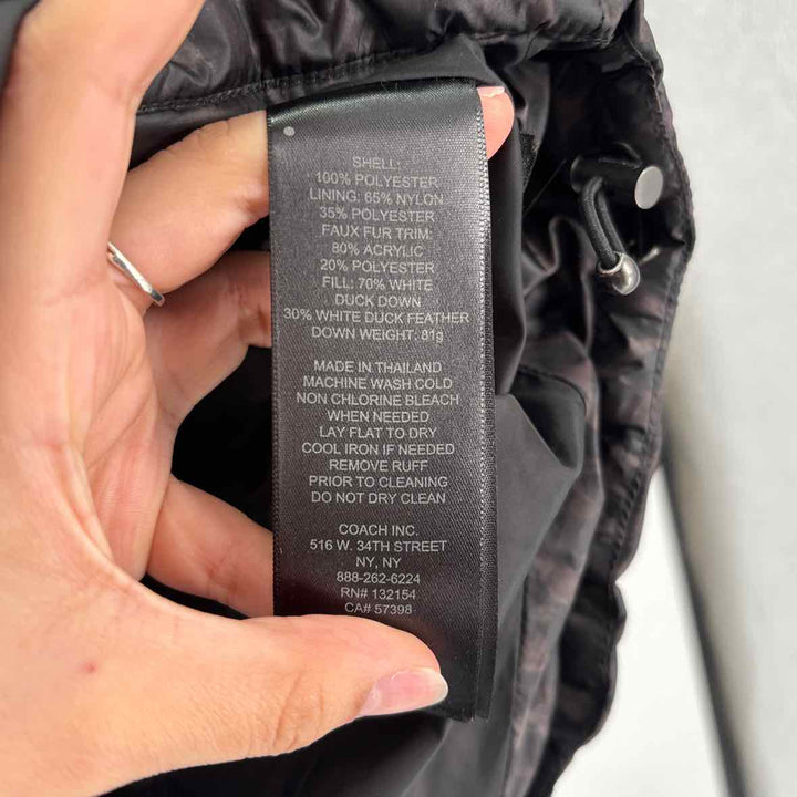 Size S Coach Black Nylon Vest