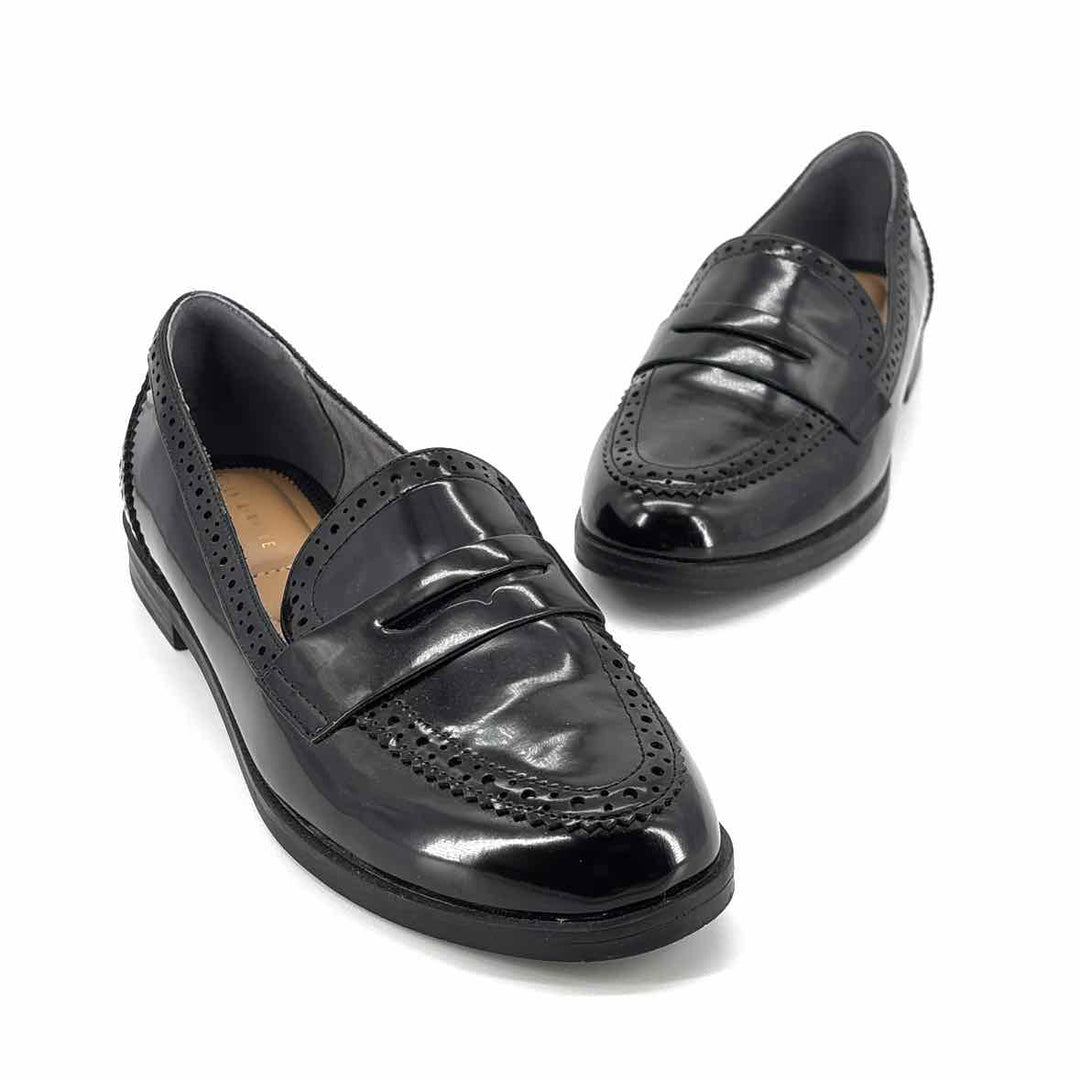 Shoe Size 9 KELLY & KATIE Black Faux Leather Loafers