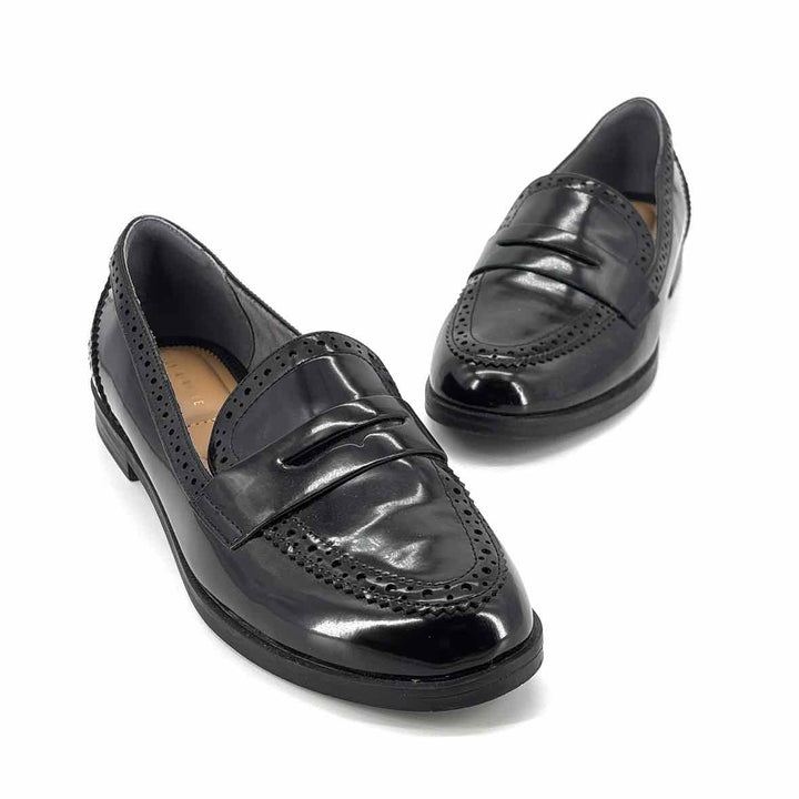 Shoe Size 9 KELLY & KATIE Black Faux Leather Loafers