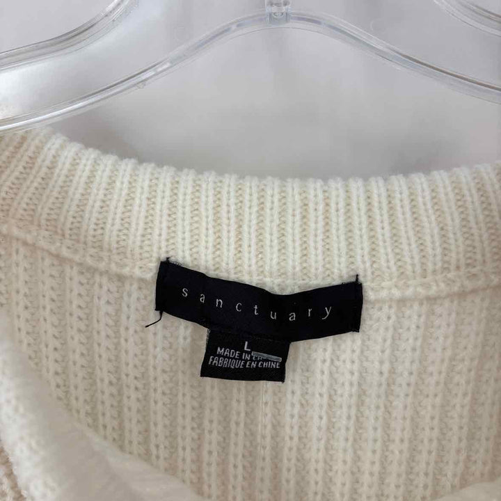 Size L Sanctuary Cream Sweater