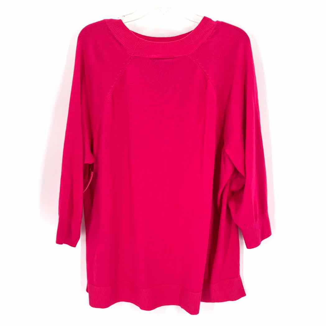 Size 22/24 LANE BRYANT Hot Pink Knit Sweater