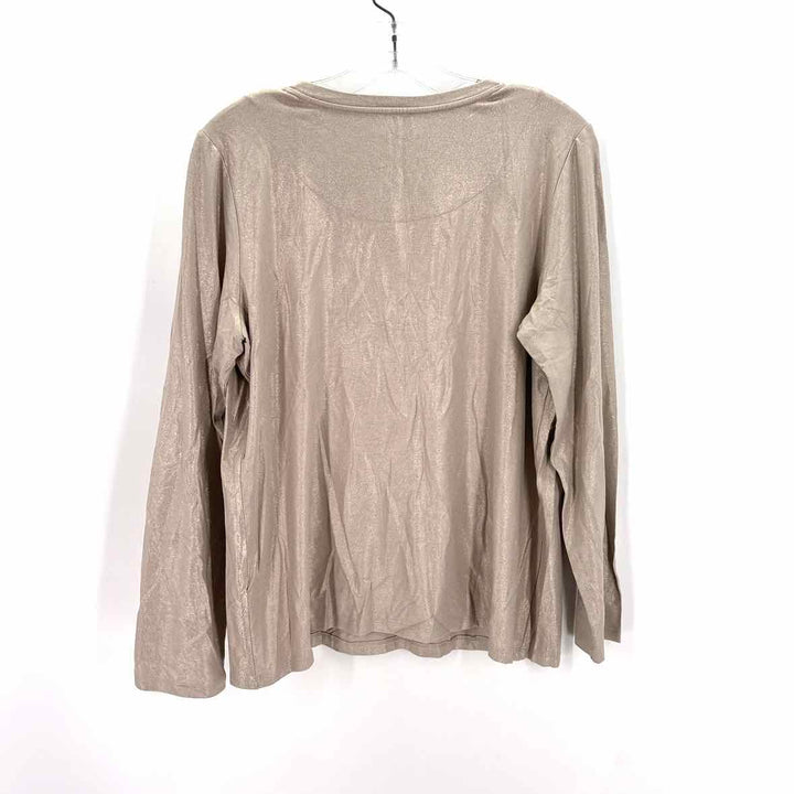 Size L Chico's Bronze Shirt