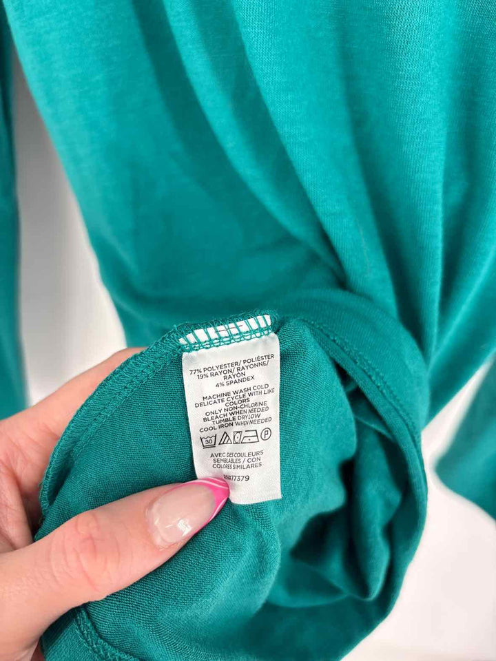 Size L Ann Taylor Green Shirt