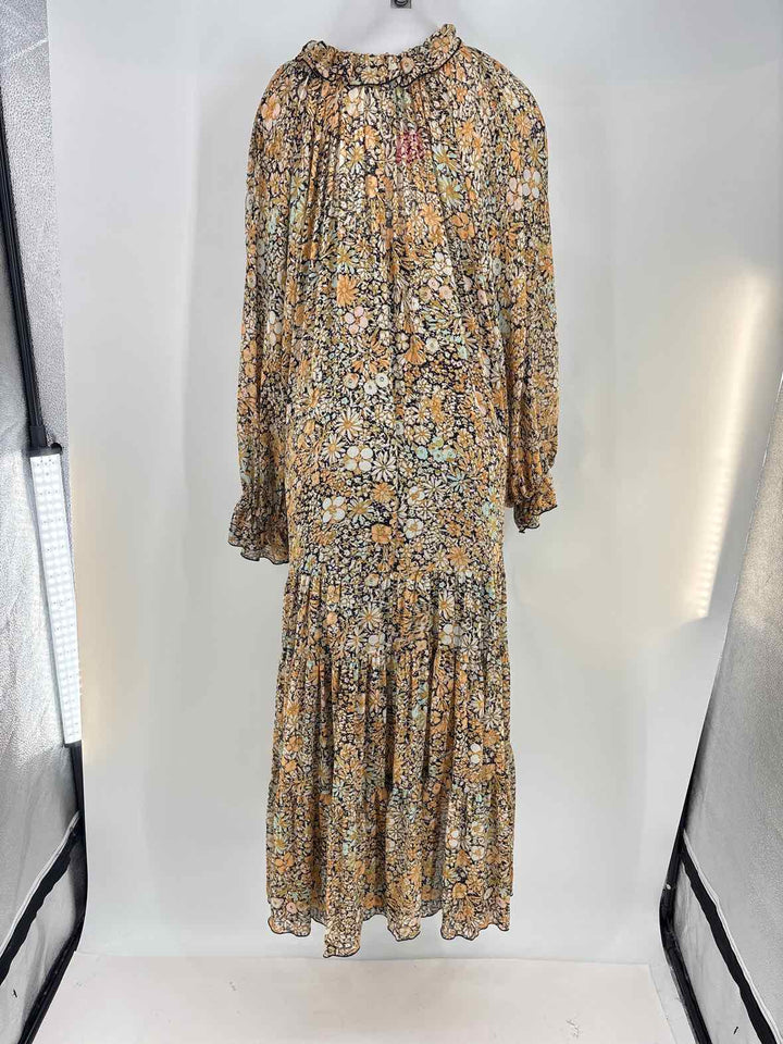 Size L FREE PEOPLE ORANGE PRINT Dress