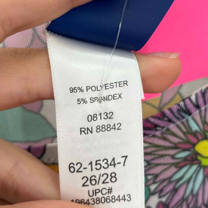 Size 26/28 Multi-Color Mesh Swimsuit