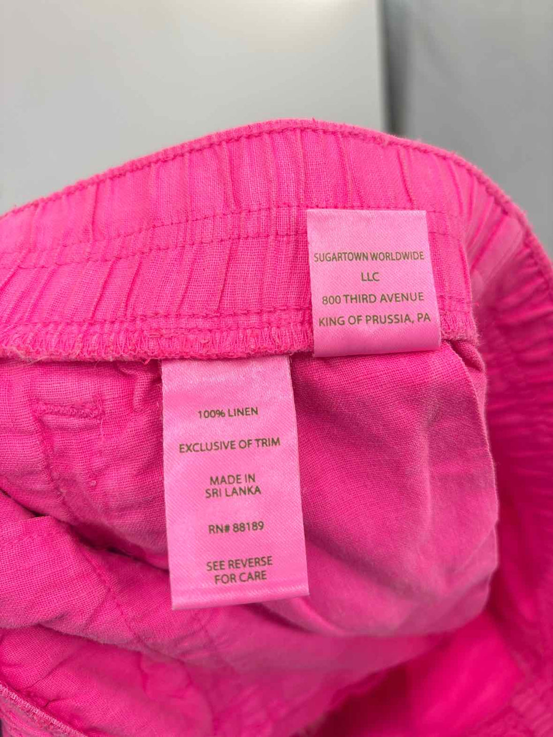 Size S Lilly Pulitzer Pink Linen Shorts