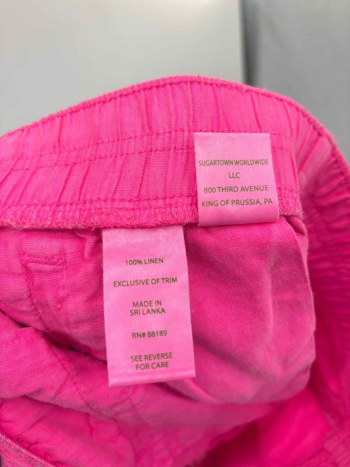 Size S Lilly Pulitzer Pink Linen Shorts