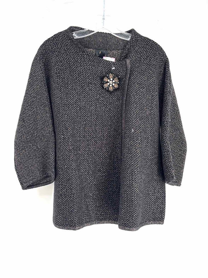 Size XL JM COLLECTION Black Knit Cardigan