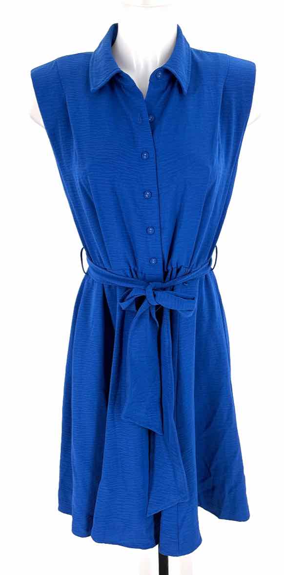 Size 6 Calvin Klein Royal Blue Dress