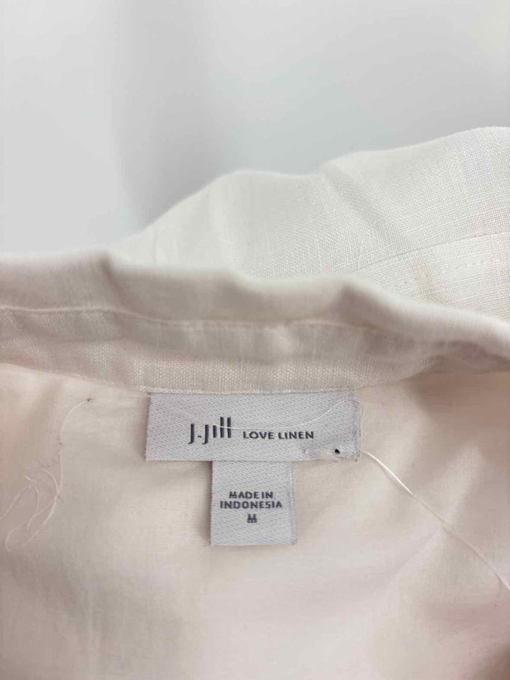 Size M J JILL White Dress