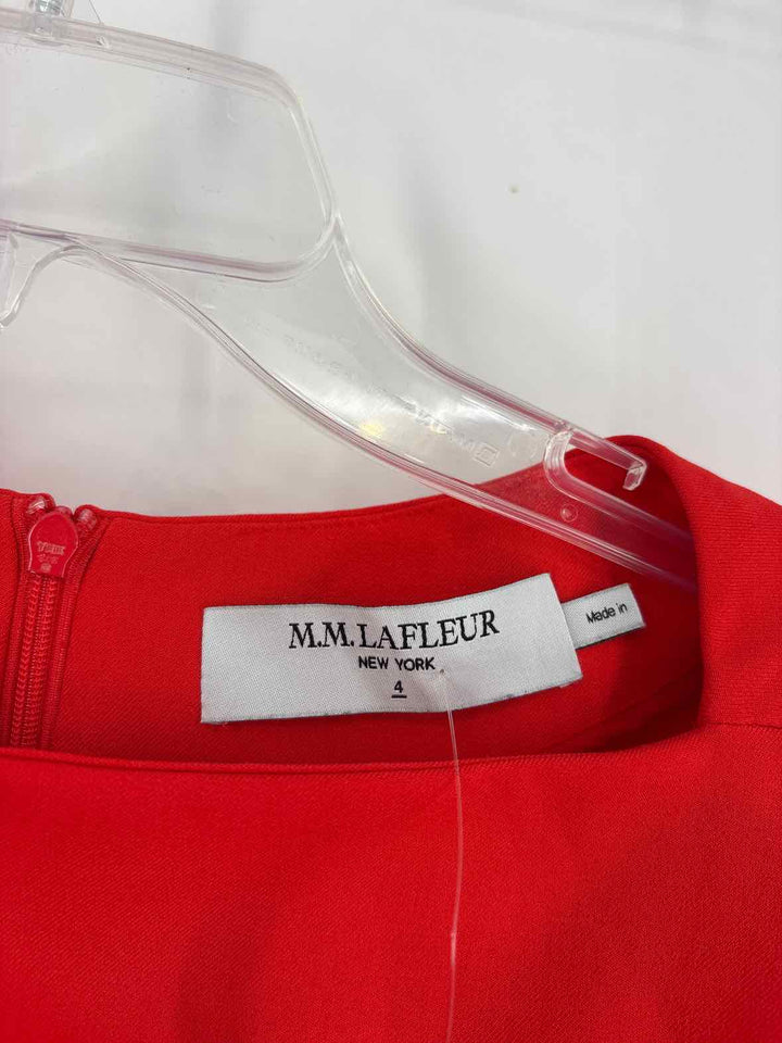 Size 4 MM LAFLEUR Red Dress