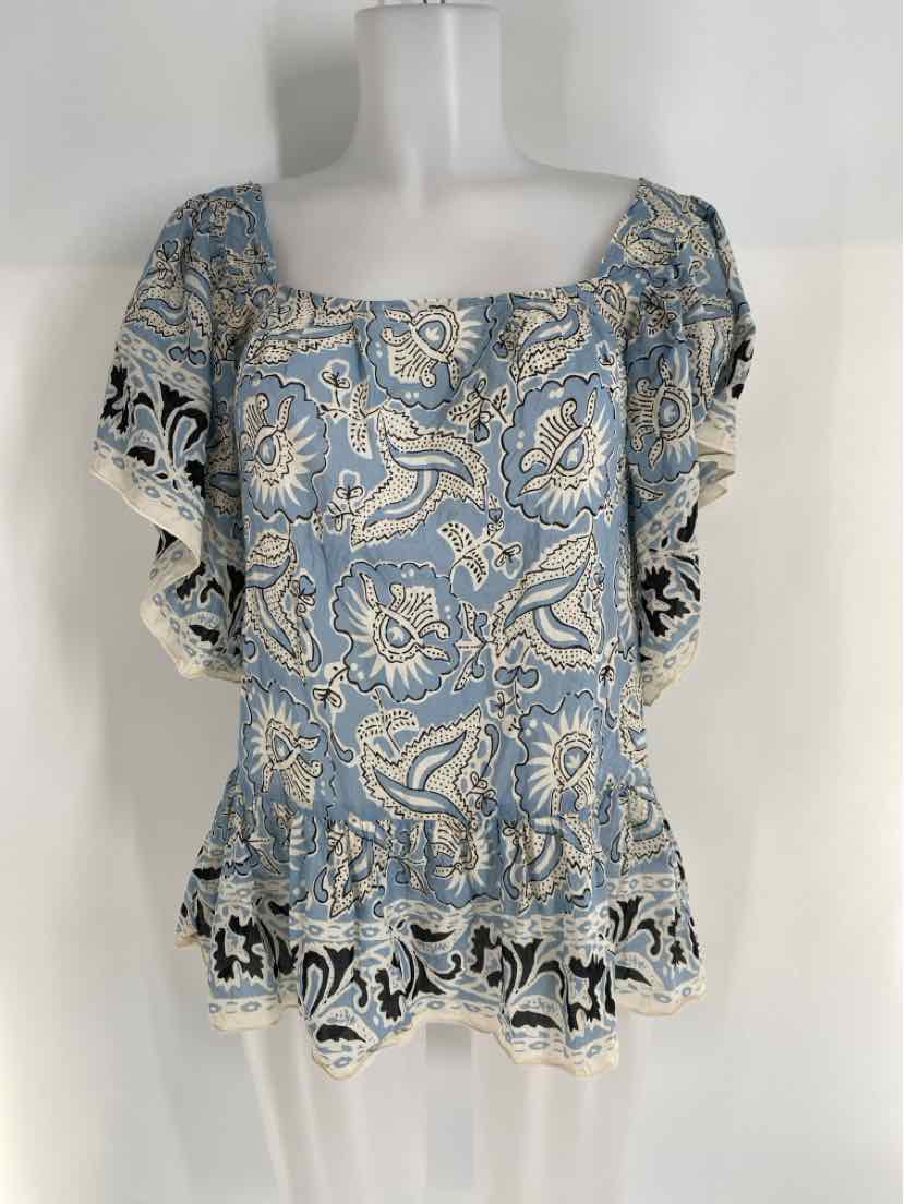 Size S Blue Print Shirt